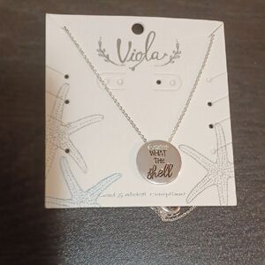 Silver 'What the Shell' Pendant Necklace